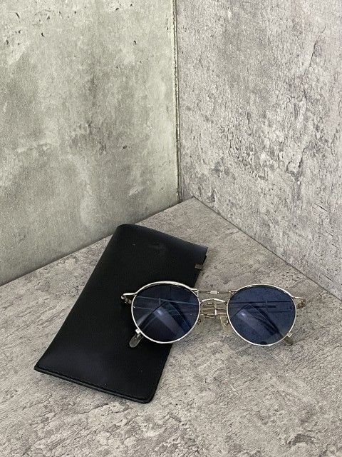 【中古】Jean Paul GAULTIER ｼﾞｬﾝﾎﾟｰﾙｺﾞﾙﾁｪ ｻﾝｸﾞﾗｽ SUNGLASS 56-0174 ｽﾁｰﾑ ﾊﾟﾝｸ ｷﾞﾐｯｸ 日本製 ｼﾙﾊﾞｰ ﾌﾞﾙｰ 33971208