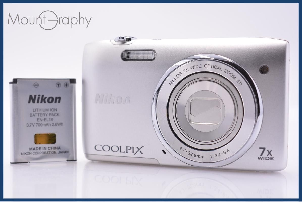 【動作保証】 ニコン Nikon COOLPIX S3400 7x バッテリー付属 同梱無料 #am7661