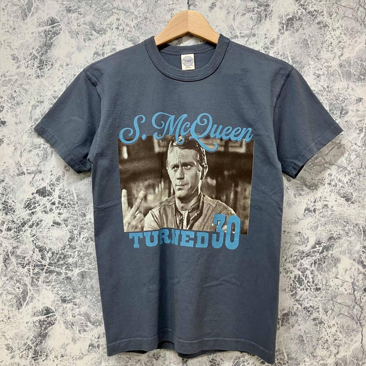 TOYS McCOY / トイズマッコイ 半袖Tシャツ スティーブ・マックイーン ブルー系 Sサイズ