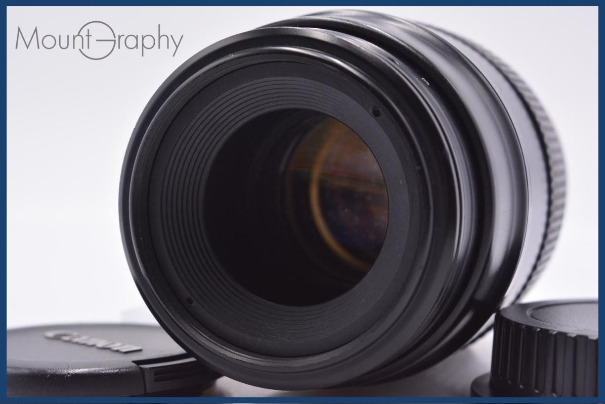 【動作保証】 キヤノン Canon EF 100mm F2.8 Macro 前後キャップ付 同梱無料 #yk8787