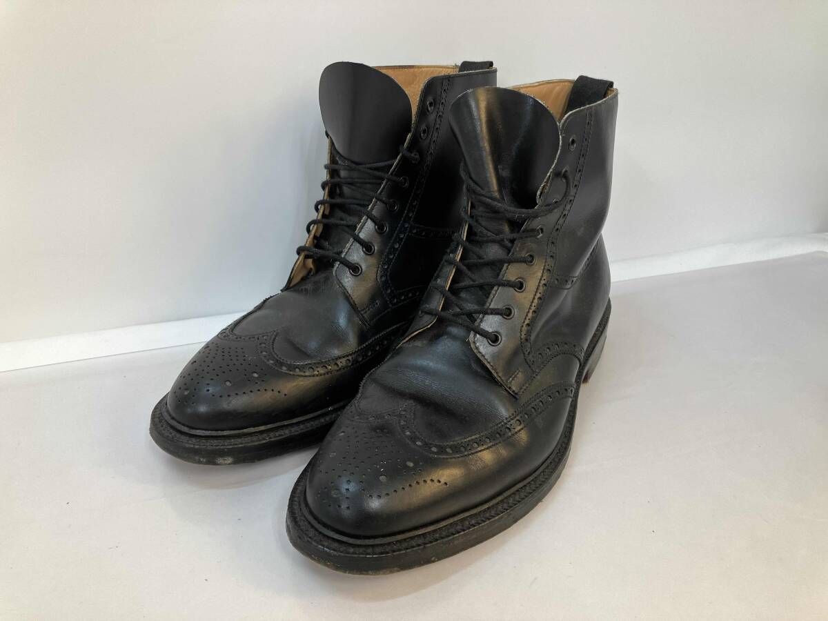 Ralph Lauren ラルフローレン ウイングチップ・レースアップブーツ X15958 1415392 ブラック UKサイズ 8 1/2