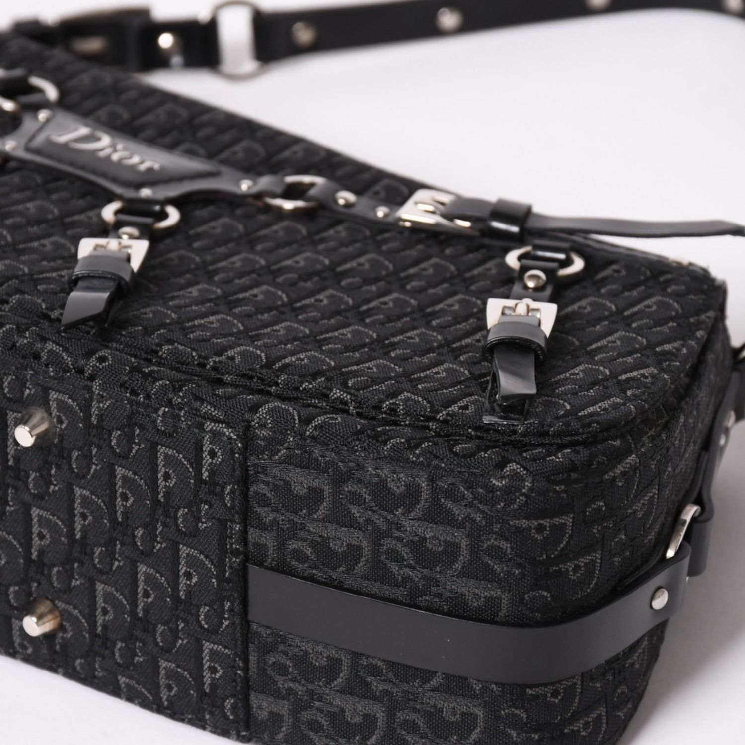 【極美品&希少】Christian Dior ガリアーノ期 トロッター総柄 極美品 Christian Dior クリスチャンディオール ボンテージ ワン