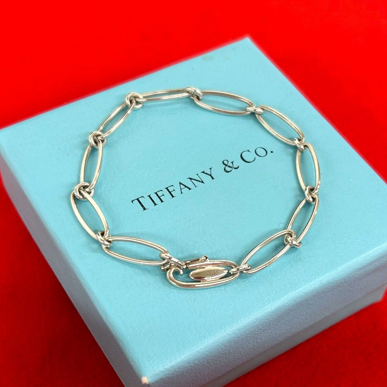 Tiffany & Co. シルバーバングル　ヴィンテージ 極 美品 希少品 TIFFANY&Co. ティファニー ヴィンテージ オーバル