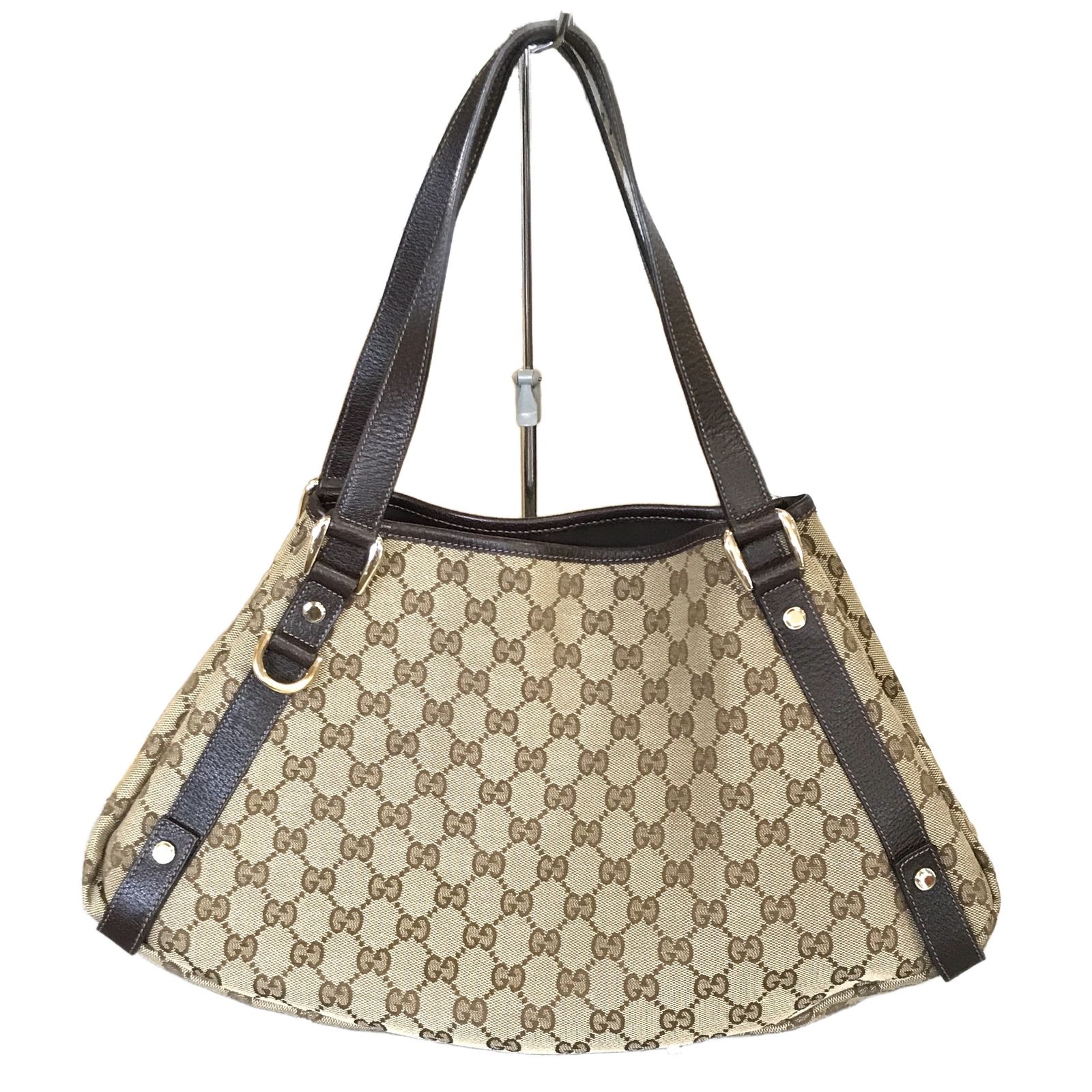 グッチ GUCCI GGキャンバス アビー ショルダーバッグ 130736 ハンドバッグ トートバッグ レディース メンズ 中古 良好 T11315161