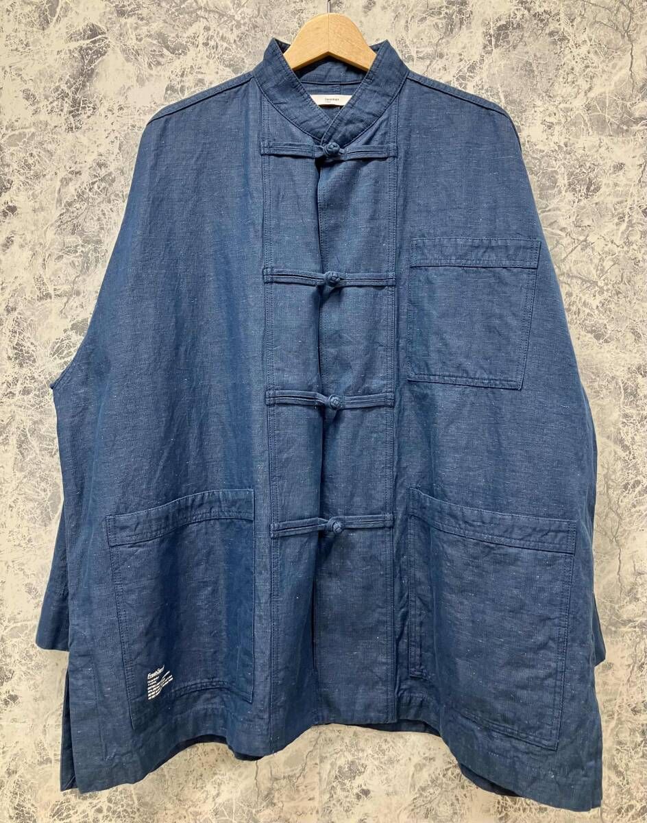 FreshService × loomer / フレッシュサービス× ルーマー カバーオール COTTON LINEN KUNG-FU COVERALL FSW-22-CT-163T ブルー