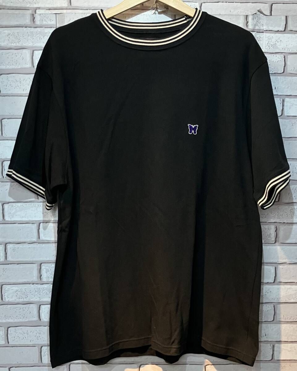 NEEDLES ニードルズ 半袖Tシャツ SX443 ringer tee サイズXL ストリート ブラック