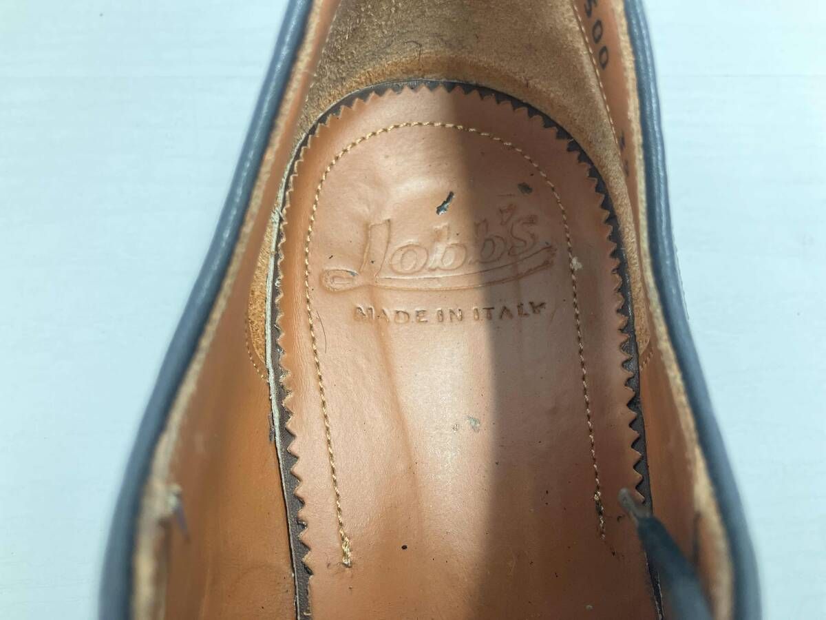 【美品 】LOBB'S ストレートチップ 黒 ブラック イタリア製 41 LOBB'S／ストレートチップローファー／39／ブラック／イタリア製