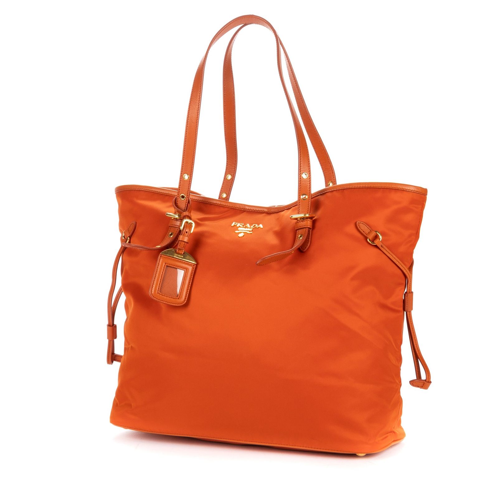 中古] PRADA プラダTessuto NylonオレンジナイロンキャンバスA - メルカリ