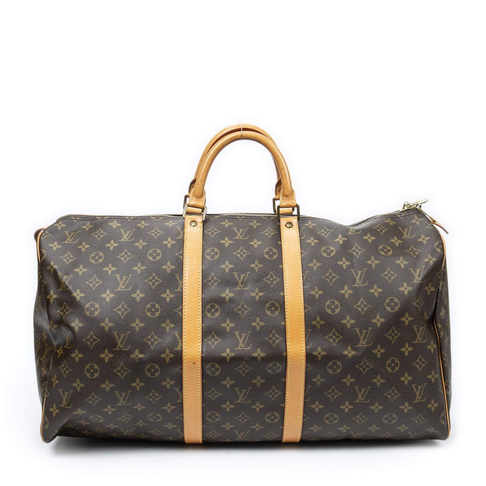 [中古] LOUIS VUITTON ルイヴィトンキーポル茶色モノグラムキャンバスA