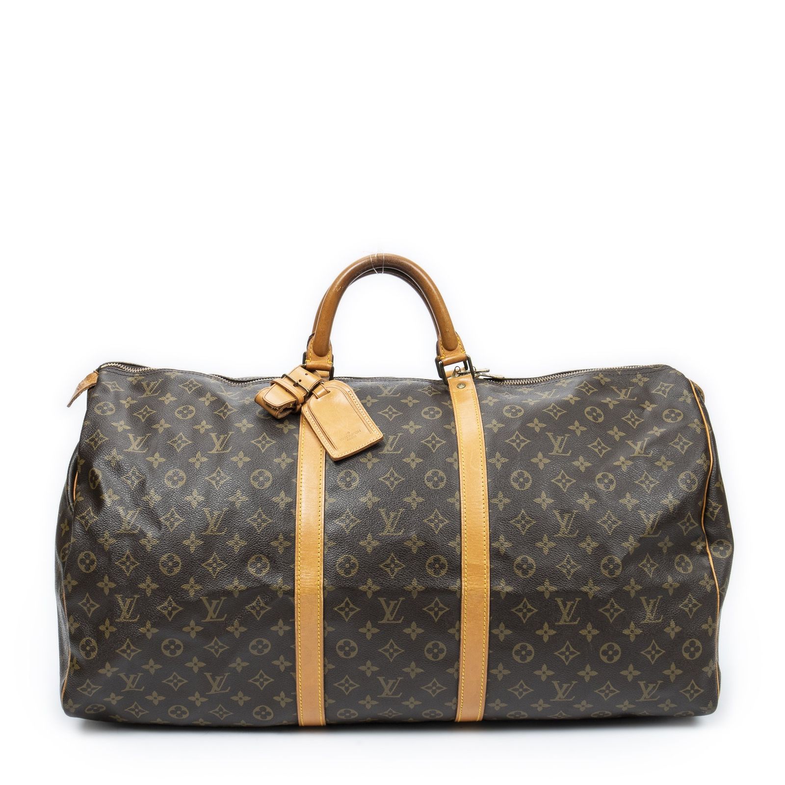 [中古] LOUIS VUITTON ルイヴィトンキーポル茶色モノグラムキャンバスAB