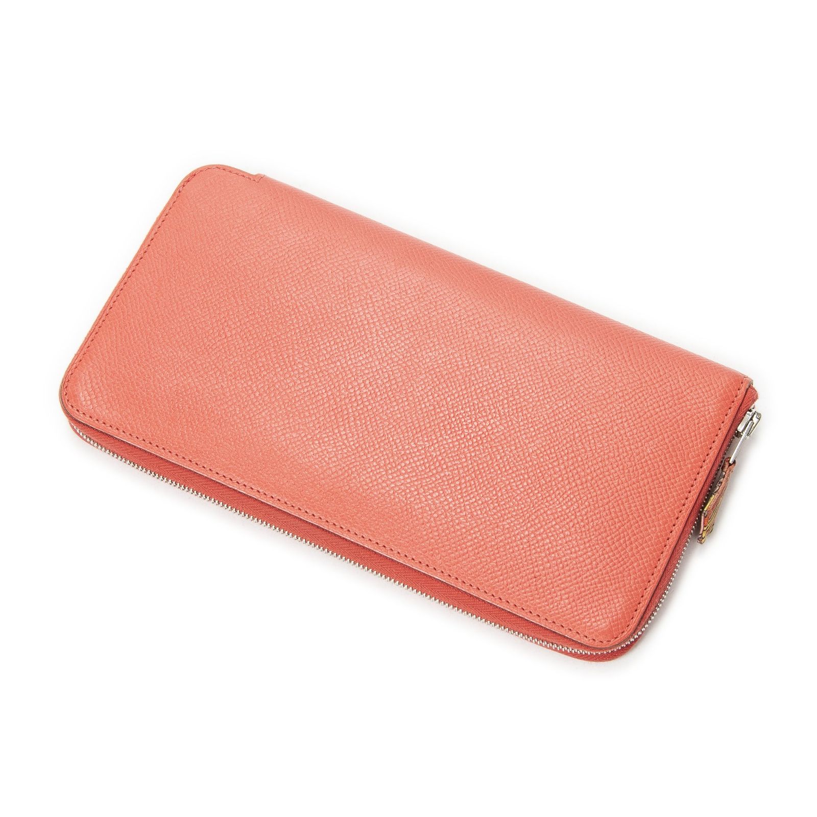 [中古] HERMES エルメスAzap Silk'In Classique Long Walletローズ ジャイプールエプソムレザーA