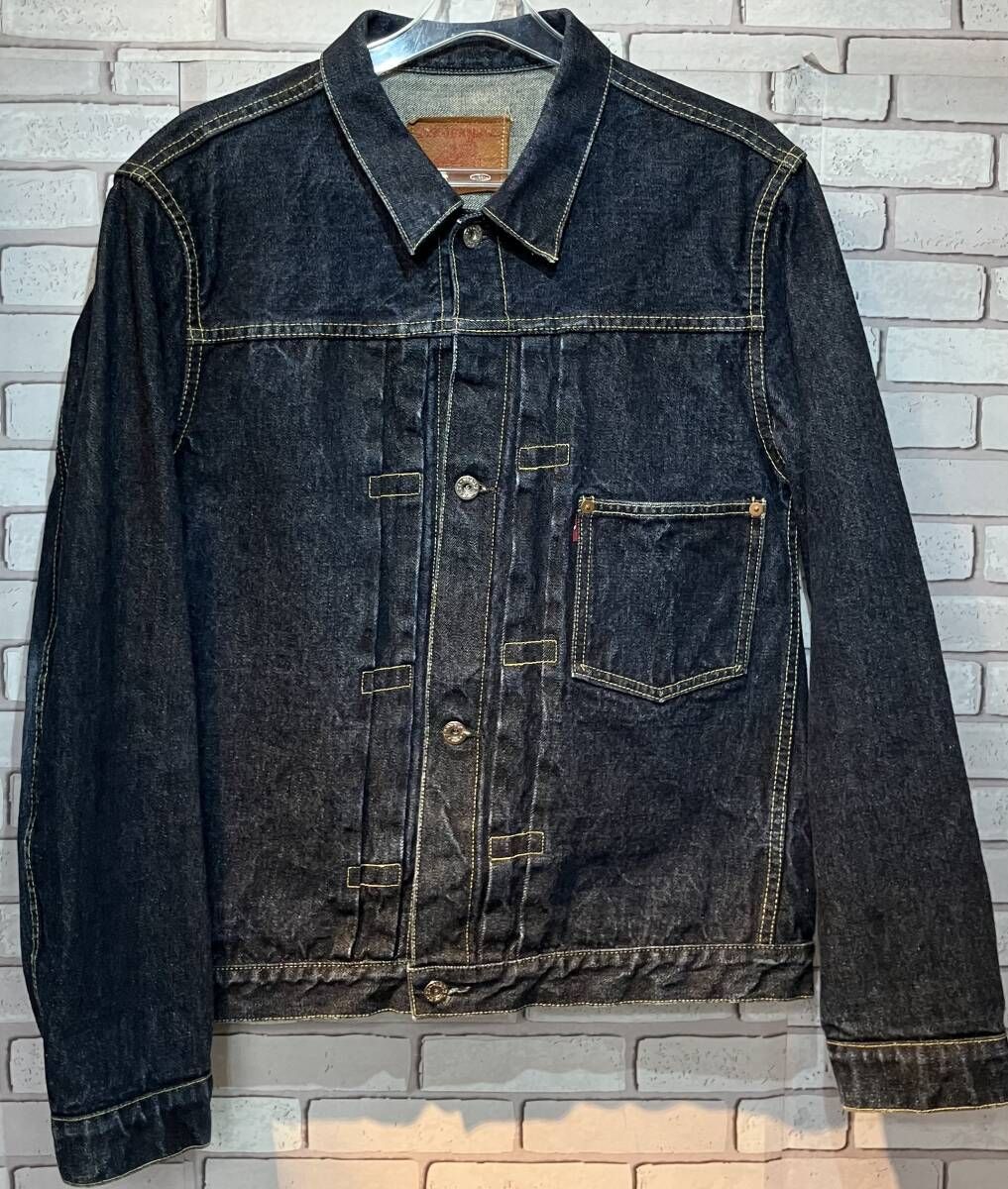 TCB JEANS ティーシービージーンズ デニムジャケット 一次大戦モデル シンチバックカット サイズ42 ネイビー
