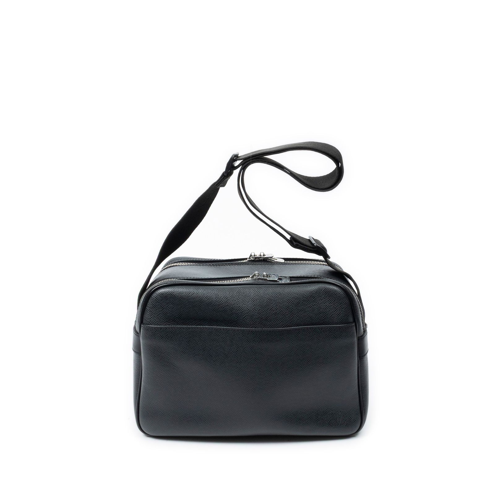 [中古] LOUIS VUITTON ルイヴィトンリポーター黒タイガレザーA