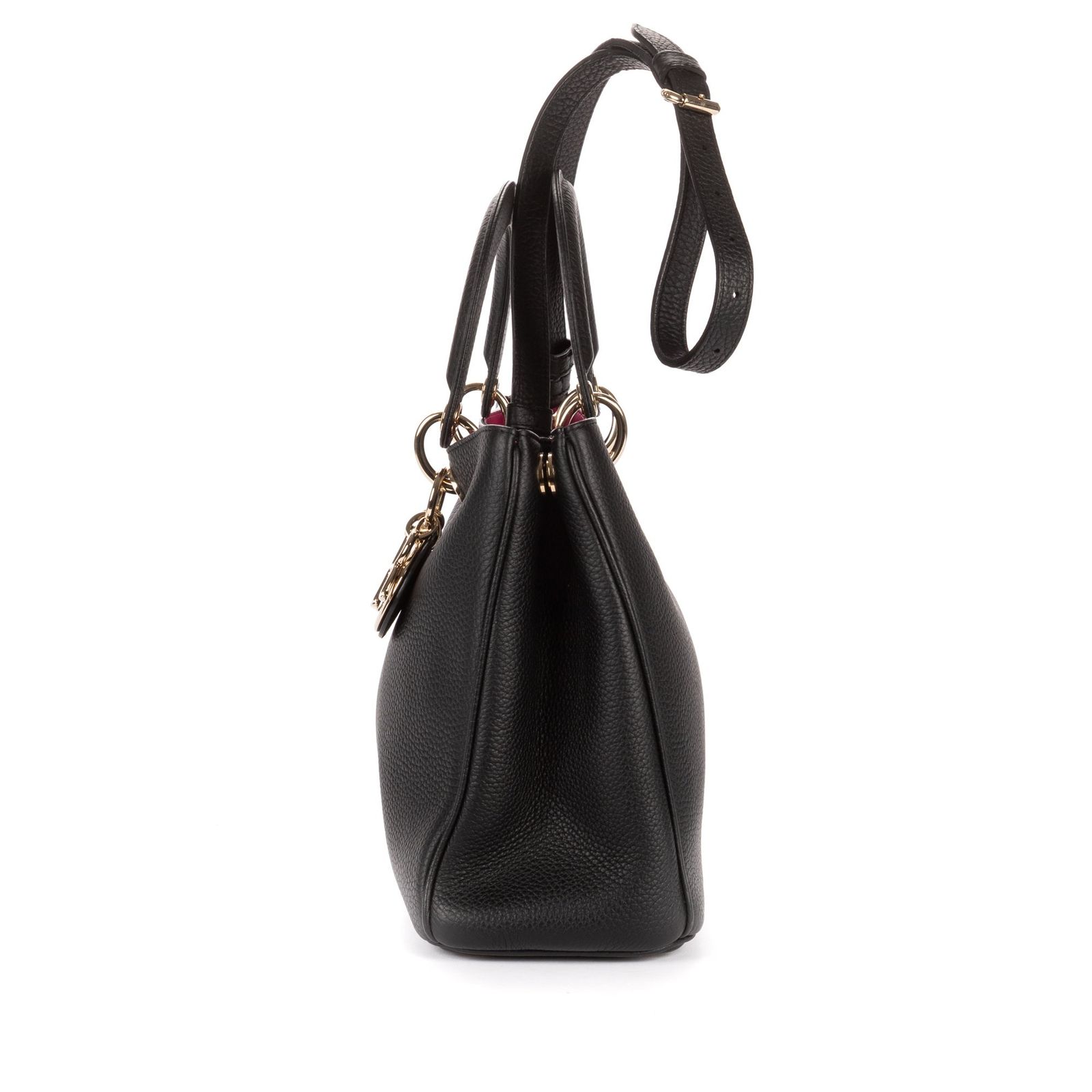 中古] DIOR ディオールラージ ディオリッシモ トートバッグ黒、紫 