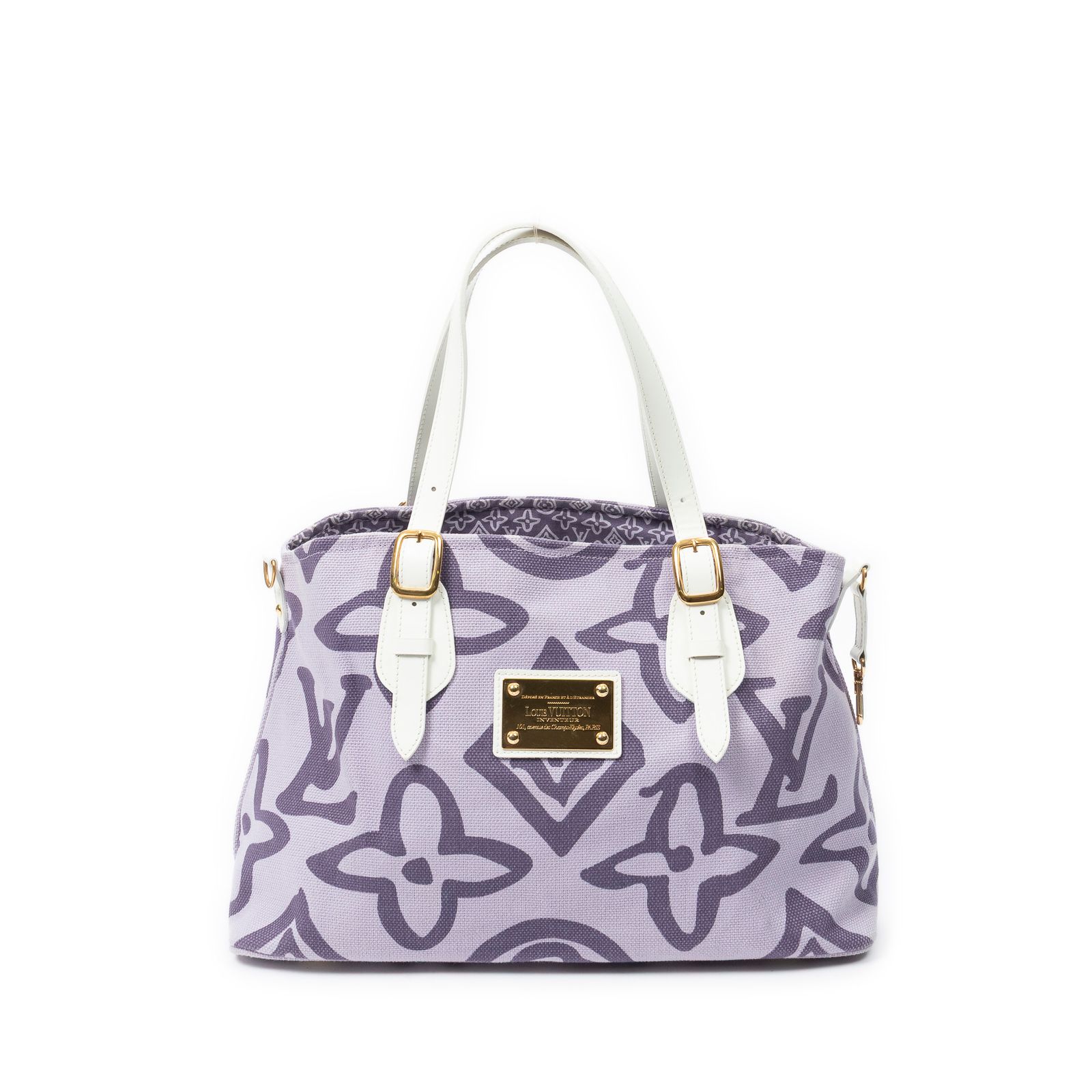 [中古] LOUIS VUITTON ルイヴィトンタヒチエンヌ カバス紫Monogram TahitienneA