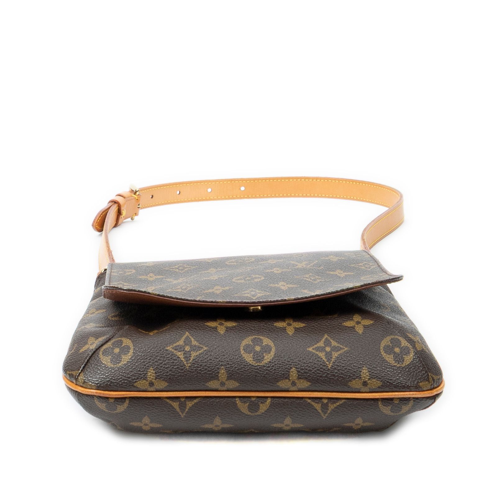ベンチャーズ　サイン入　LOUIS VUITTON モノグラム ミュゼット 中古] LOUIS VUITTON ルイヴィトンミュゼットサルサ茶色モノグラム