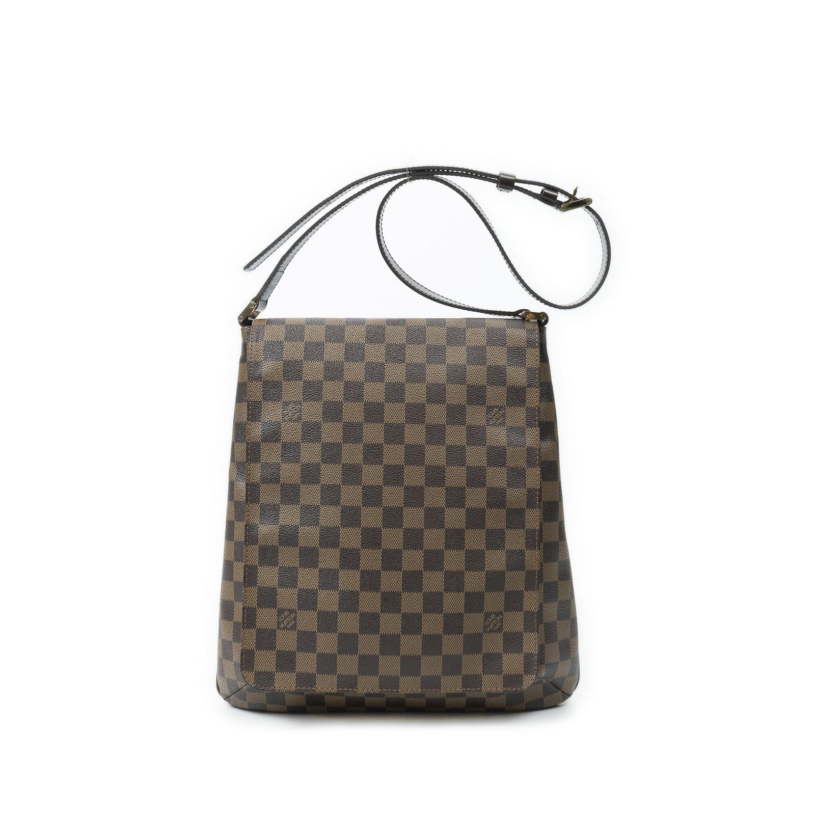 [中古] LOUIS VUITTON ルイヴィトンミュゼット茶色ダミエ エベヌAB