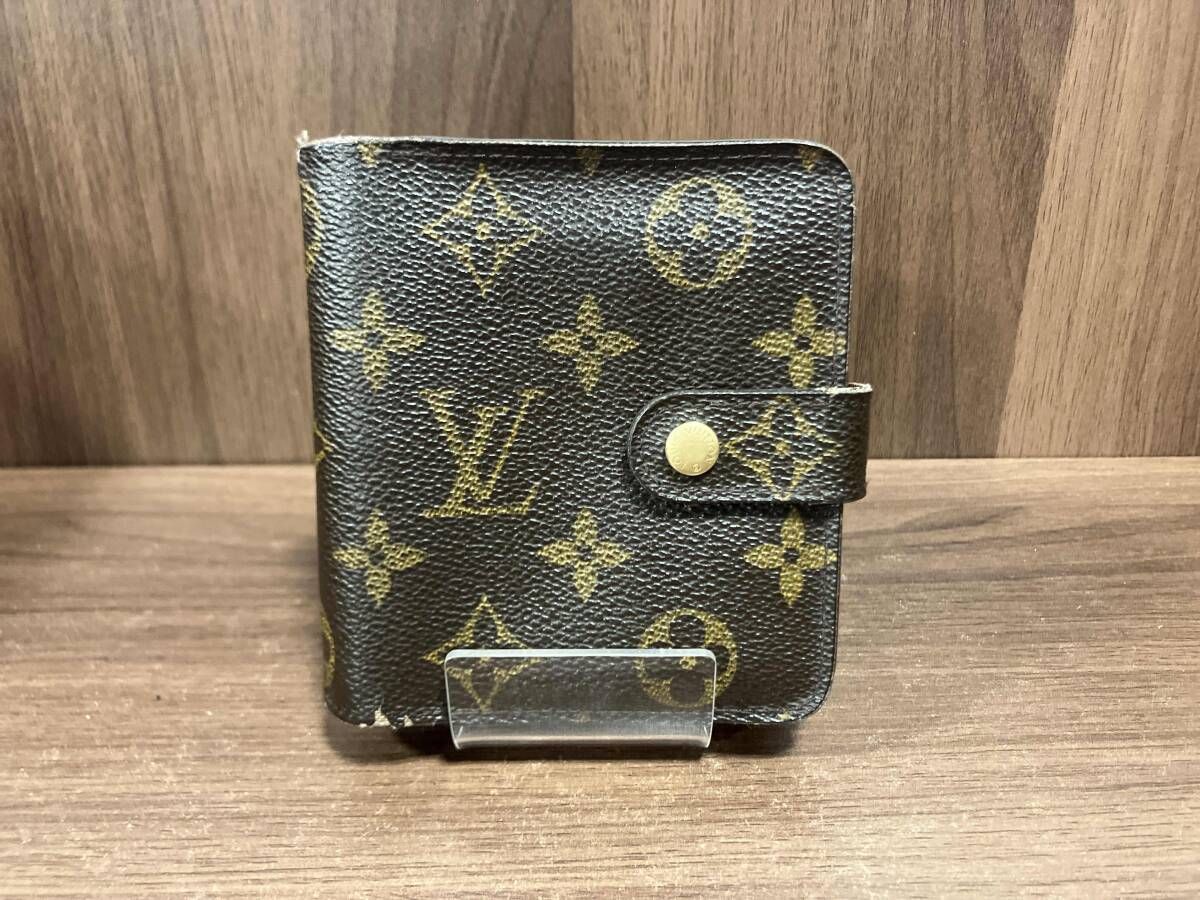 LOUIS VUITTON ルイ・ヴィトン ２つ折り財布 モノグラム M61667 CA1000 小銭入れ有り 角擦れ有り 使用感有り スペイン製