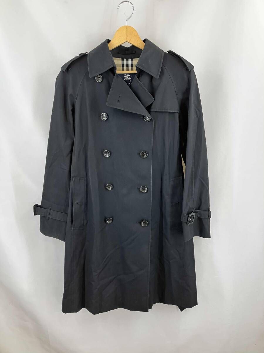 ★ BURBERRY LONDON バーバリー ロンドン トレンチコート 01602-01 FDC48-630-09 サイズ9 ブラック 通年