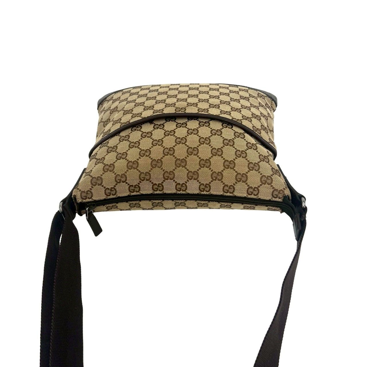 極 美品 GUCCI グッチ GG モノグラム キャンバス パンチング レザー 本 