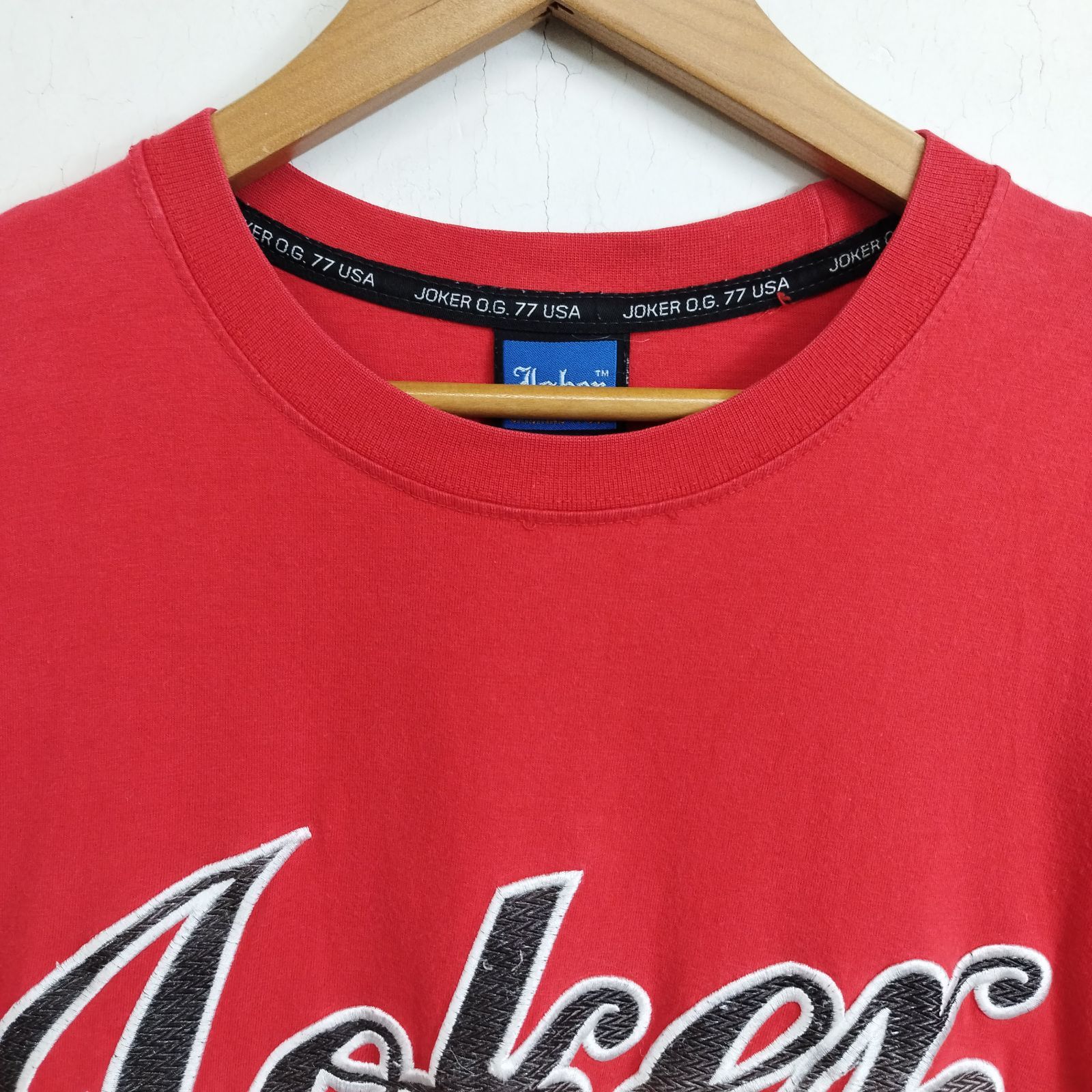 90s 00s JOKER ジョーカー 半袖Tシャツ ビッグロゴ 刺繍ロゴ 韓国製 