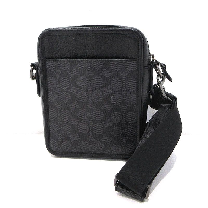 【三重本店】 中古 COACH | コーチ ショルダーバッグ サリバン クロスボディ CW388 シグネチャー ブラック 【122】