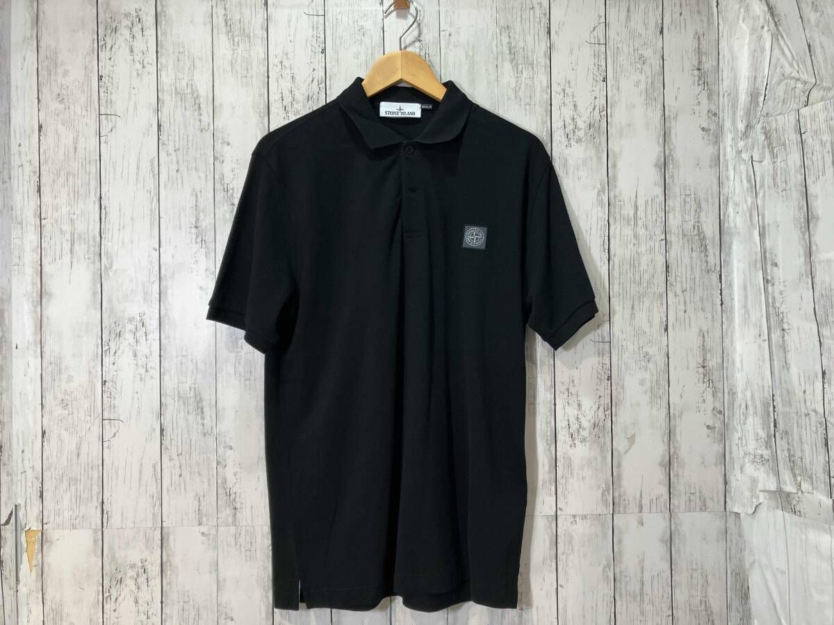 Stone Island ストーンアイランド　半袖ポロシャツ　ロゴcompassパッチポロ　ショートスリーブ　レギュラーフィット　