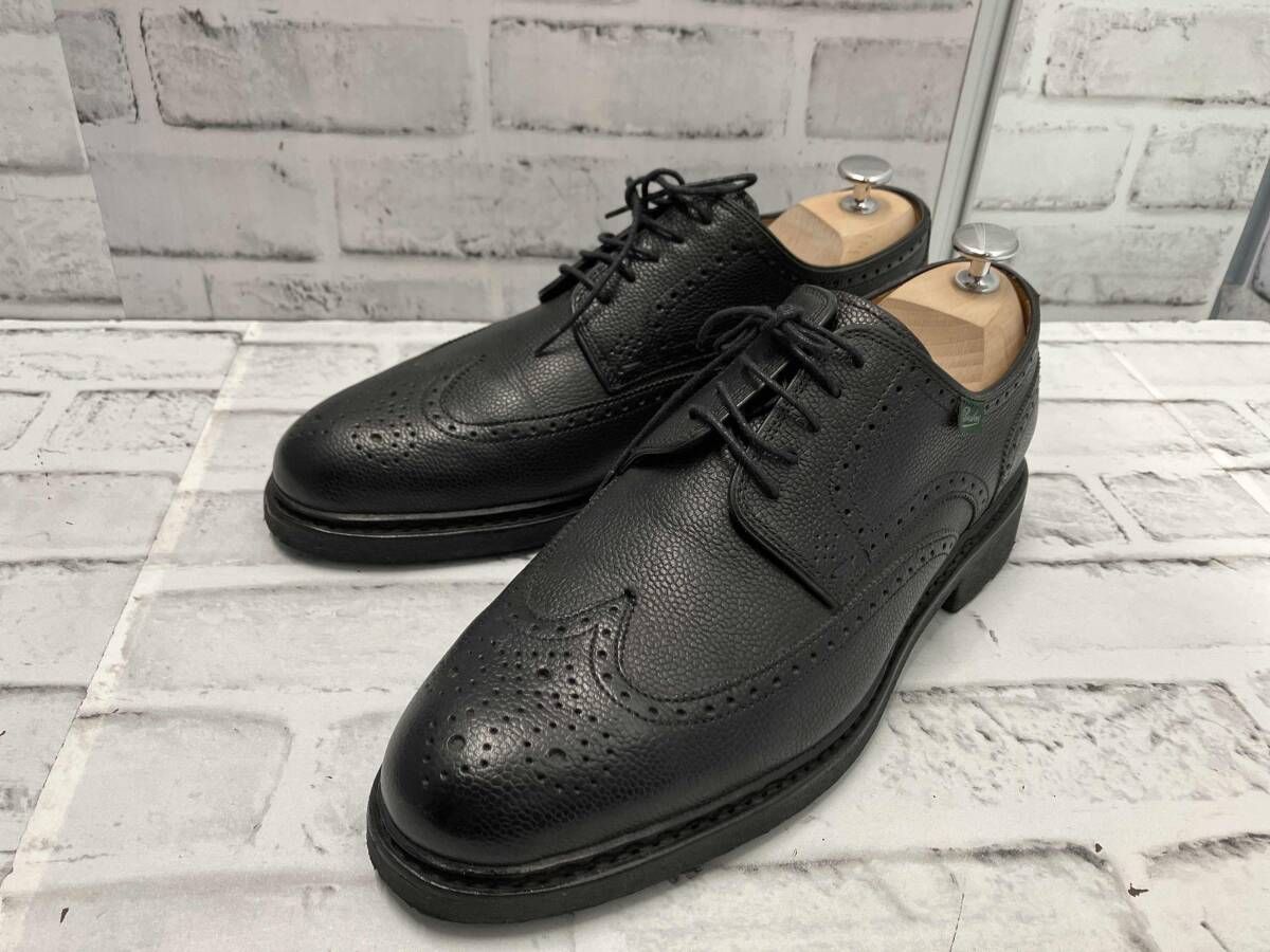PARABOOT/ANDERSEN/ウイングチップ/サイズ7表記(約25cm)/ブラック/パラブーツ/アンデルセン/64283/18H/7/シューツリー付属/革靴