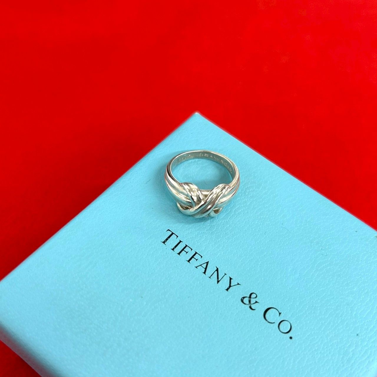 極 美品 TIFFANY&Co. ティファニー ヴィンテージ シグネチャークロス