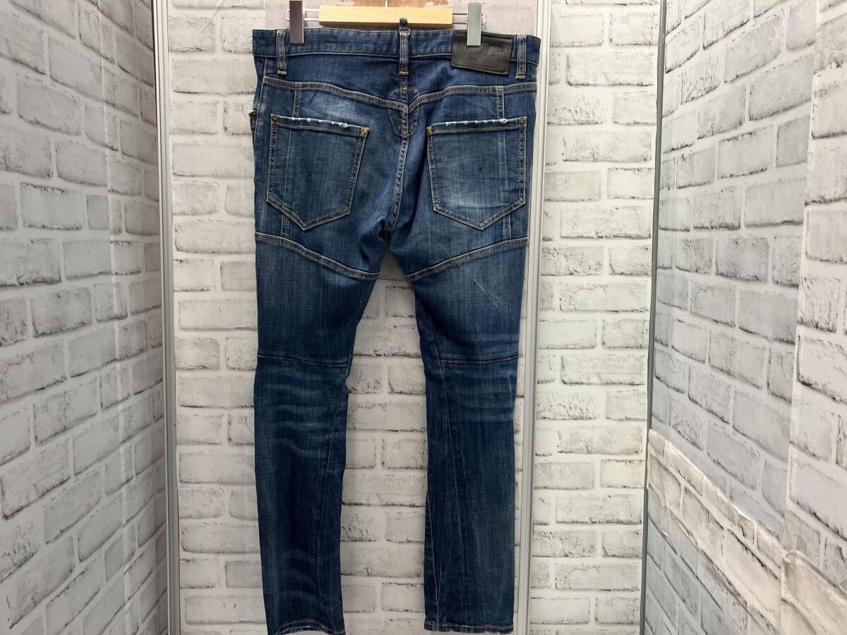 DSQUARED2/ブルースキニーデニム/ジーンズ/サイズ48/ジッパーデザイン