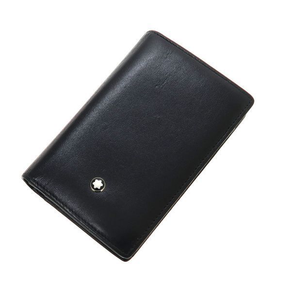 モンブラン 名刺入れ 黒【Bランク】【中古】