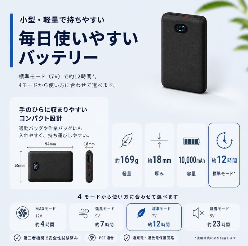 空調ベスト レディース フルセット 【Mサイズ】スリム 2026年最新