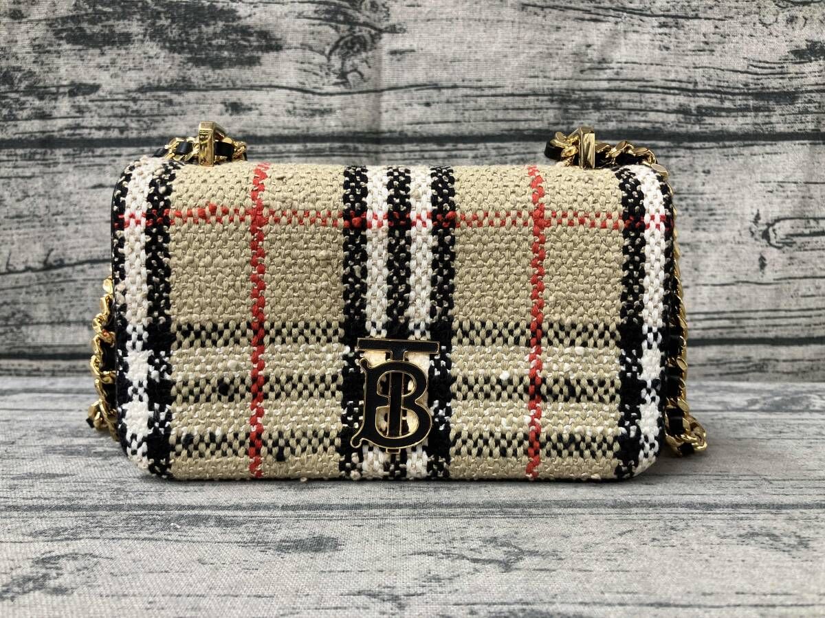 Burberry バーバリー ショルダーバッグ 2way ITPELMAG8526PRA ツイード ローラバッグ