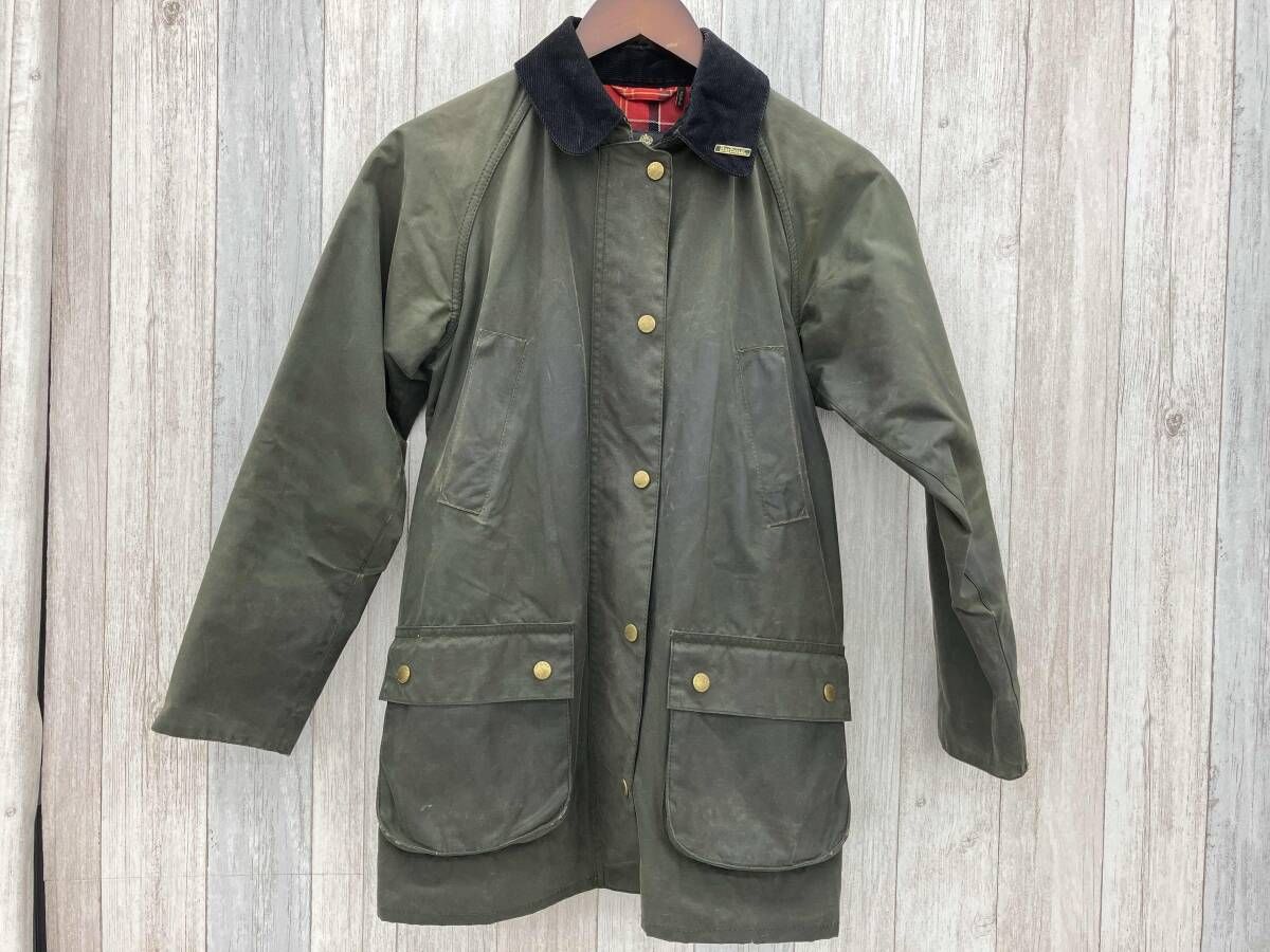 BARBOUR/ミリタリージャケット/オイルドジャケット/BEDALE/UK8/レディース/モルドバ製/オリーブ