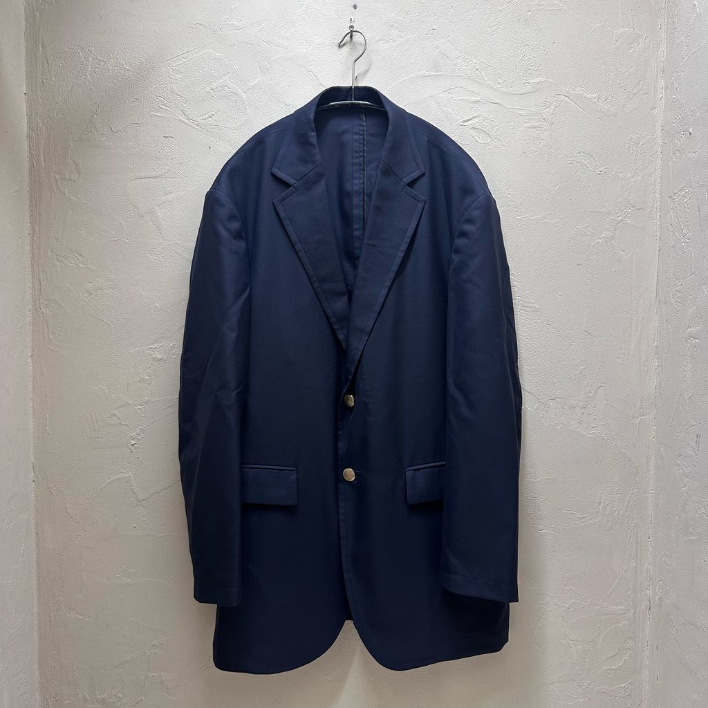 SHINYA (Algernon) シンヤ Benjamin dark navy cyflues wool serge by Algernon テーラードジャケット ダークネイビー size:2【代官山B06】