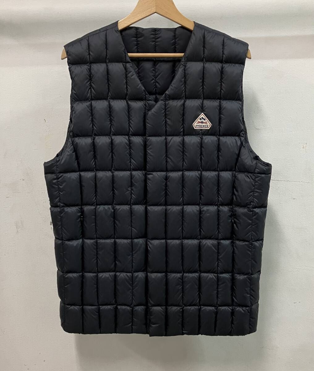 PYRENEX ピレネックス ダウンベスト MENSA HMU023P0009T5 インポート サイズXL ブラック