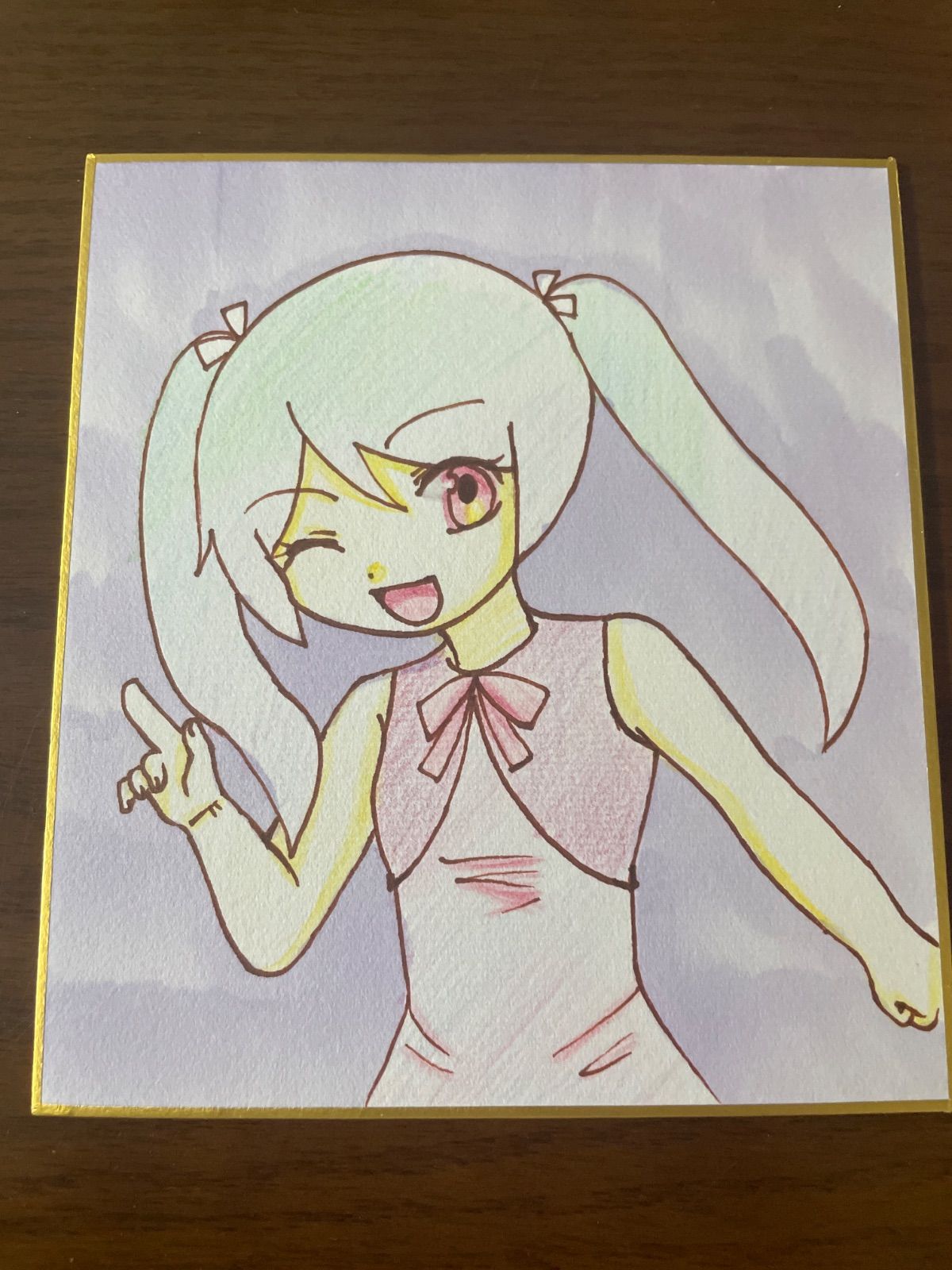 手描きイラスト37 ツインテ