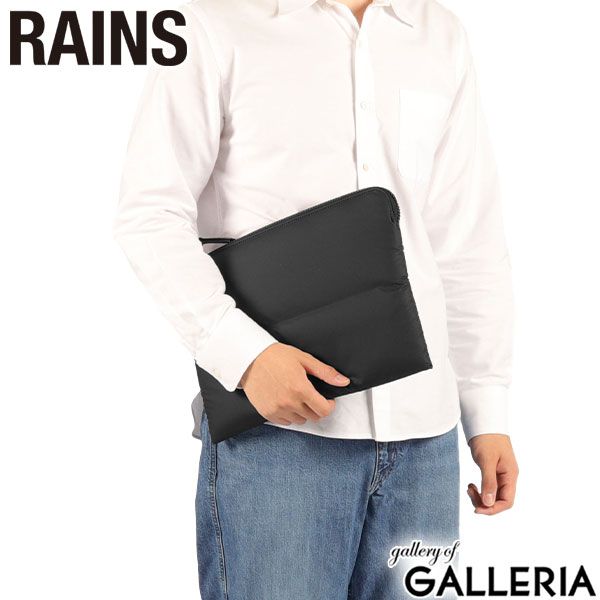 レインズ PCケース 14インチ 13インチ RAINS 防水 ノートPC PCバッグ PCスリーブ パソコン パソコンケース 持ち運び 軽量 ビジネス ブランド A4 Puffer Laptop Cover 13/14 W1 16680 Black