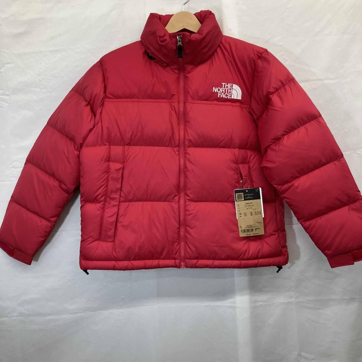 THE NORTH FACE/ノースフェイス/ダウンジャケット/NDW92335/short nuptse jacket/CMマーカイン/レッド/Lサイズ/新品/未使用