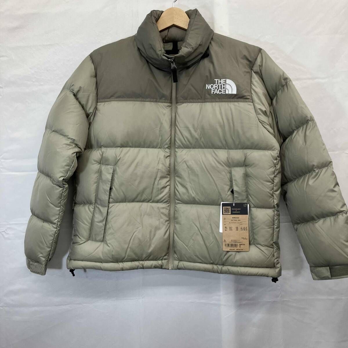 THE NORTH FACE/ダウンジャケット/short nuptse jacket/NDW92335/ CC/XLサイズ/グレー/新品/未使用