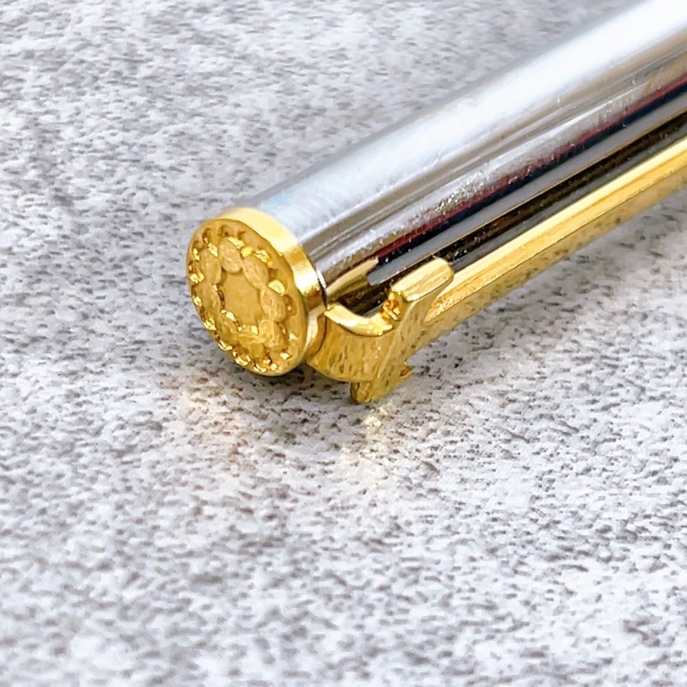 H-1683 TIFFANY&Co. ティファニー ボールペン シルバー×ゴールド