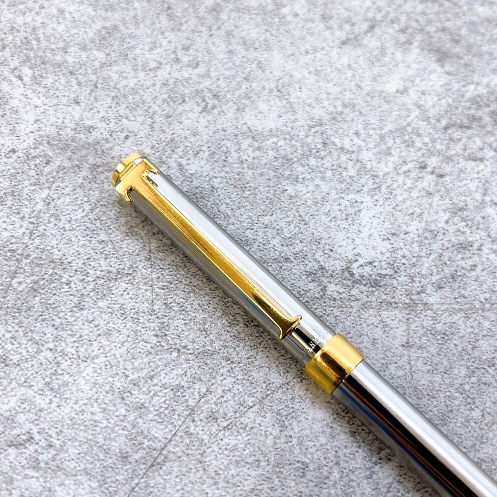 H-1683 TIFFANY&Co. ティファニー ボールペン シルバー×ゴールド