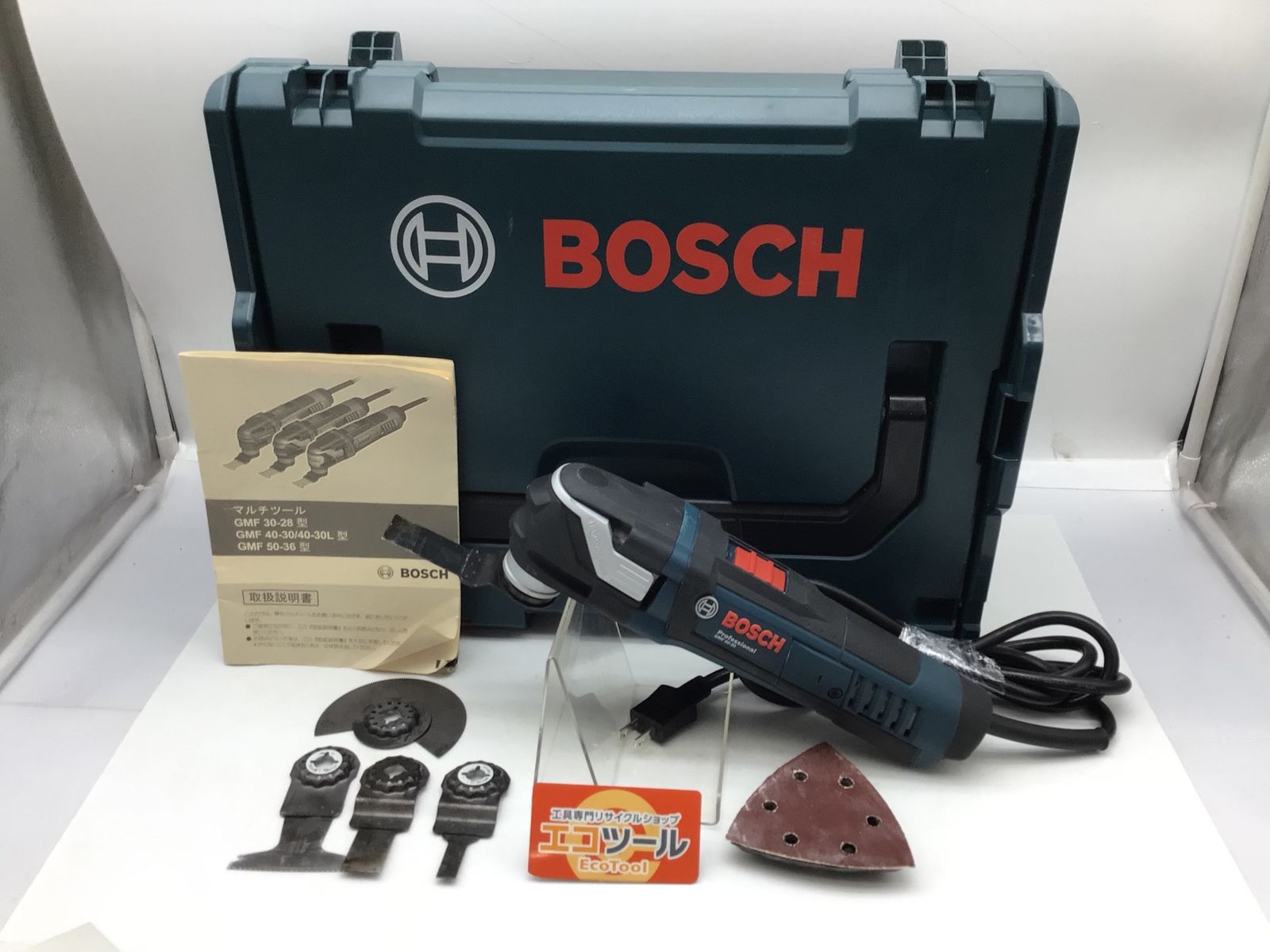 【中古品】ボッシュ(BOSCH) GMF40-30LJ ☆BOSCH(ボッシュ) マルチツール(カットソー)特別セット (キャリングケース・ブレード3本付き) [IT_YHKJ0][知立][M04] 14,157円