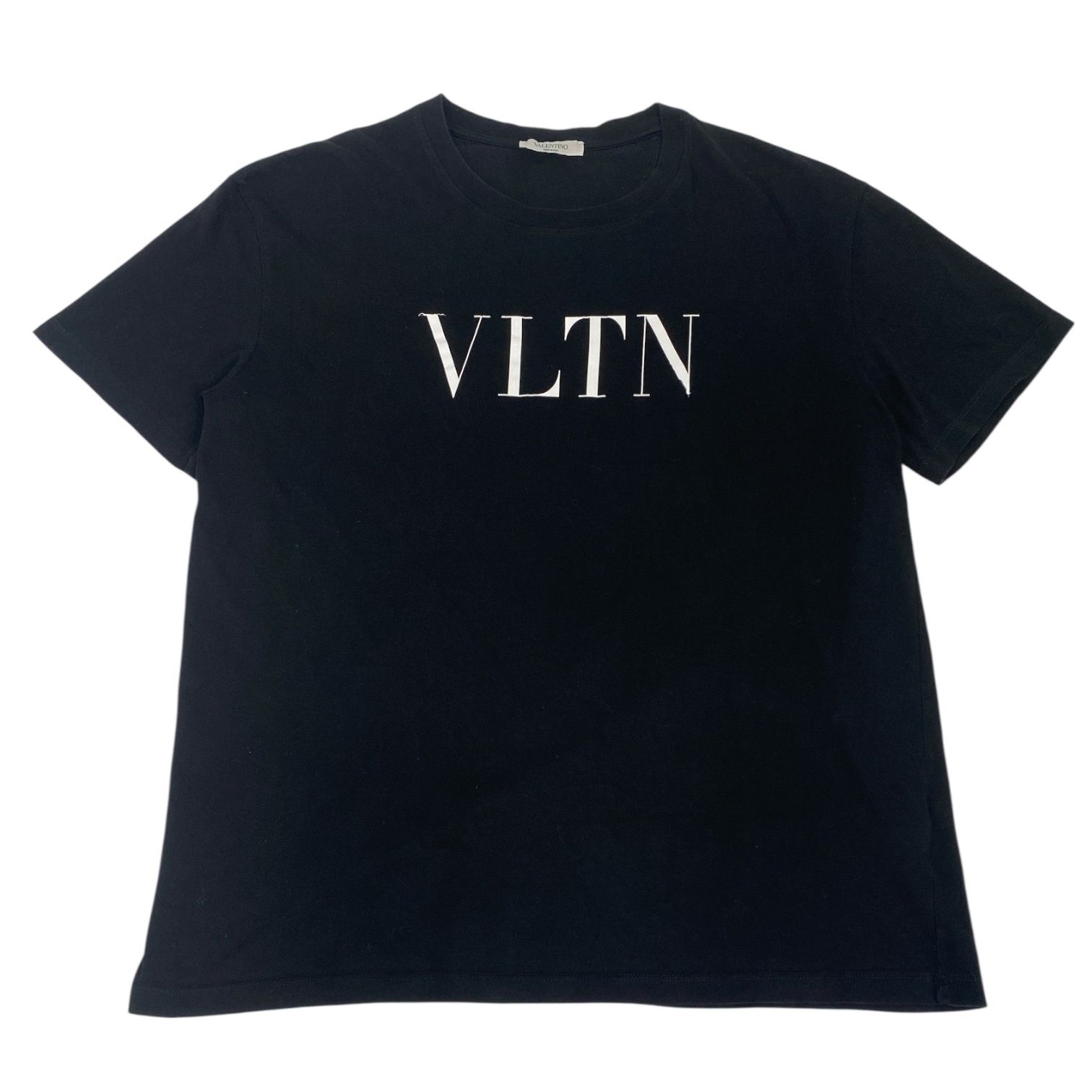 美品 VALENTINO ヴァレンティノ Tシャツ ロゴ ブラック 半袖 メンズ サイズL