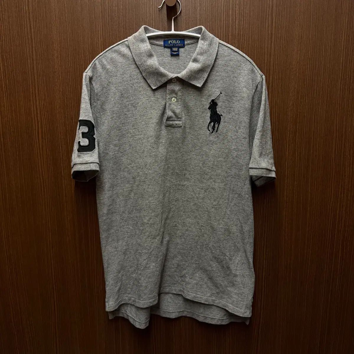 ポールゴー ラルフローレン ビックポニー 半袖 カラーTシャツ グレー BOYS PLANET(ボイプラ) XL