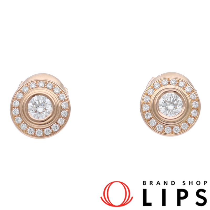 カルティエ ダムールダイヤピアス N8503900/D:0.18ct K18PG レディース 【中古】