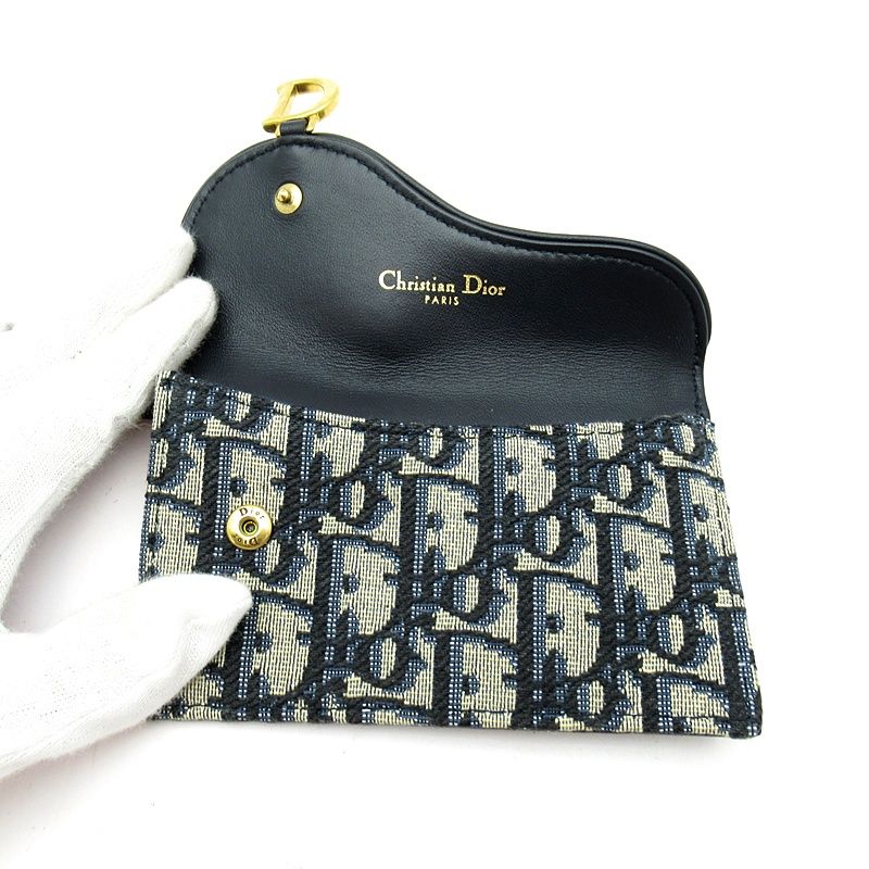 48時間2000円値下げ中‪☆【美品】Dior フラグメントケース ブルー 48‬