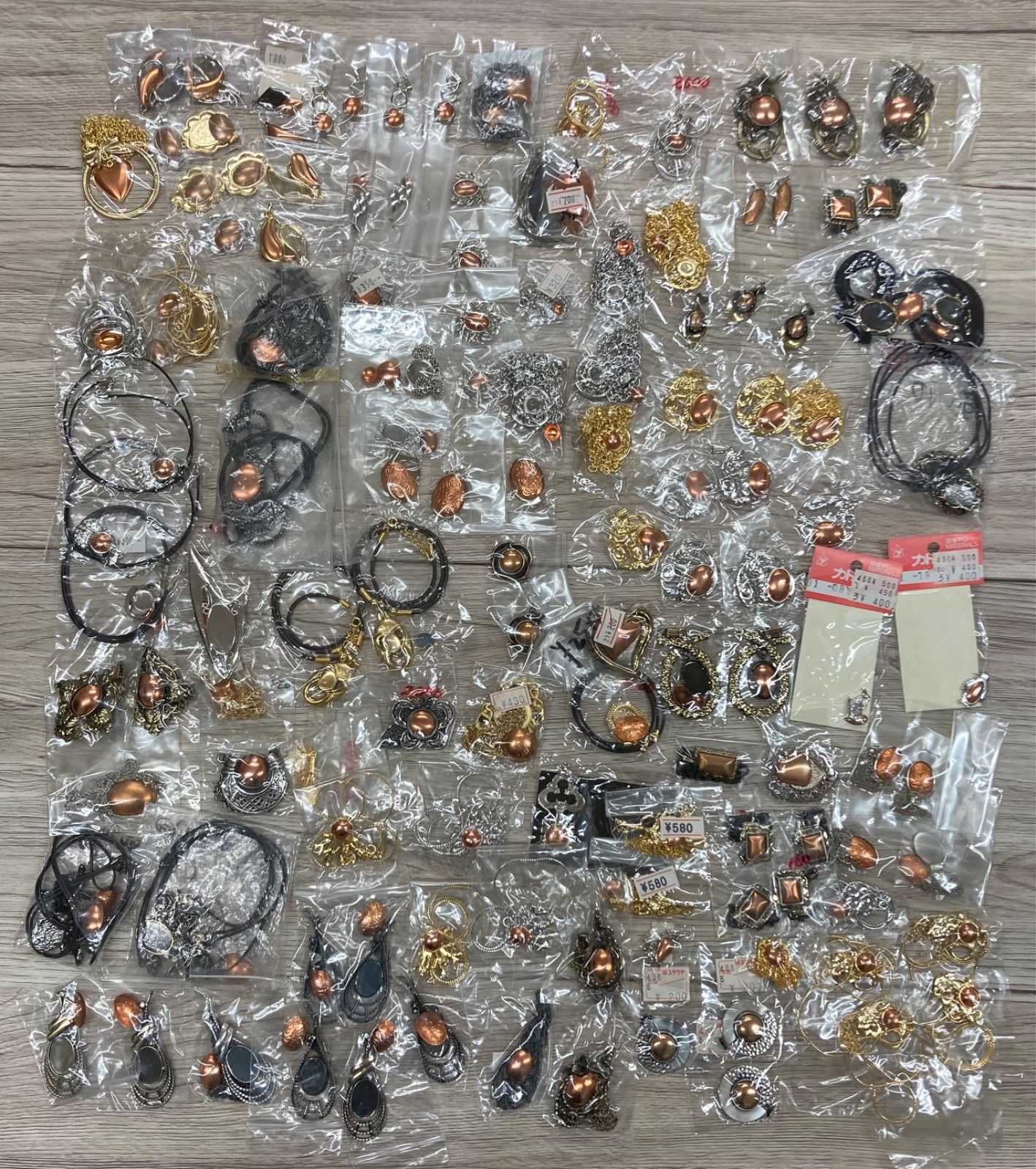 K222 七宝焼き　アクセサリーパーツ素材　130点セット
