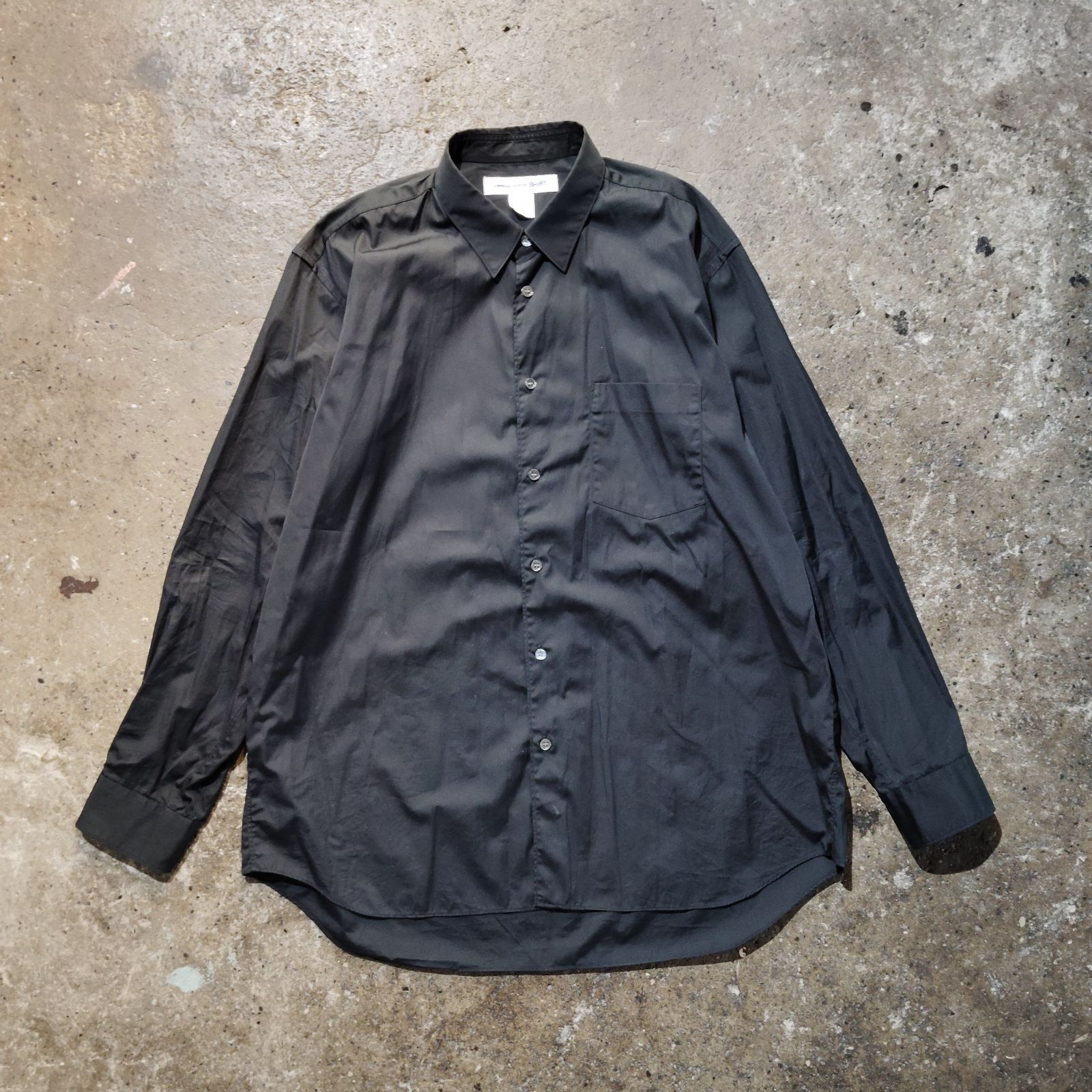 COMME des GARCONS SHIRT FOREVER WIDE CLASSIC L コムデギャルソンシャツ フォーエバー ワイドクラシック ブラック FZ-B011