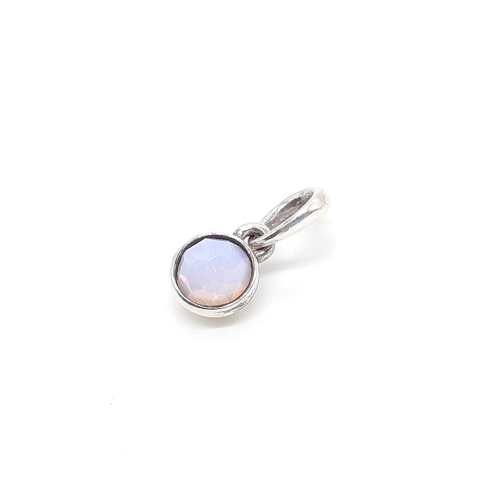 PANDORA PANDORA SILVER 925 SILVER BRACELET NECKLACE CHARM DROPLET OCTOBER DENMARK Z81-2